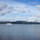 The Royal Yacht heading for Tromsø (Photo: Ken Hansen)